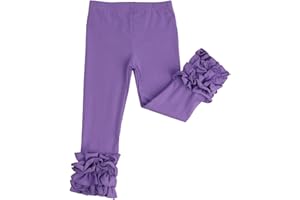 HOOLCHEAN Baby Toddler and Little Girls Cotton Ruffle Leggings