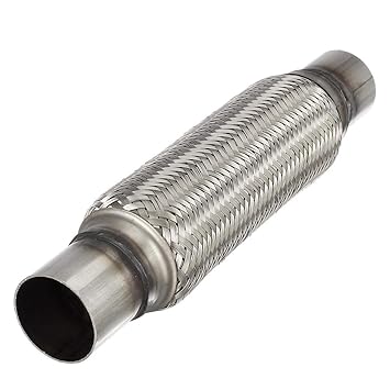 1 3//4/" Exhaust Flex Pipe 1.75/" x  10/" Heavy Duty Steel 14/" Overall Flex Coupler