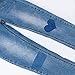 Iron On Denim Patches for Clothing Jeans, 12Pcs No-Sew Denim Patches Assorted Cotton Jeans Repair Kit,Great for DIY Sew on Patch for Jeans, with 3 Assorted Colors (4.9