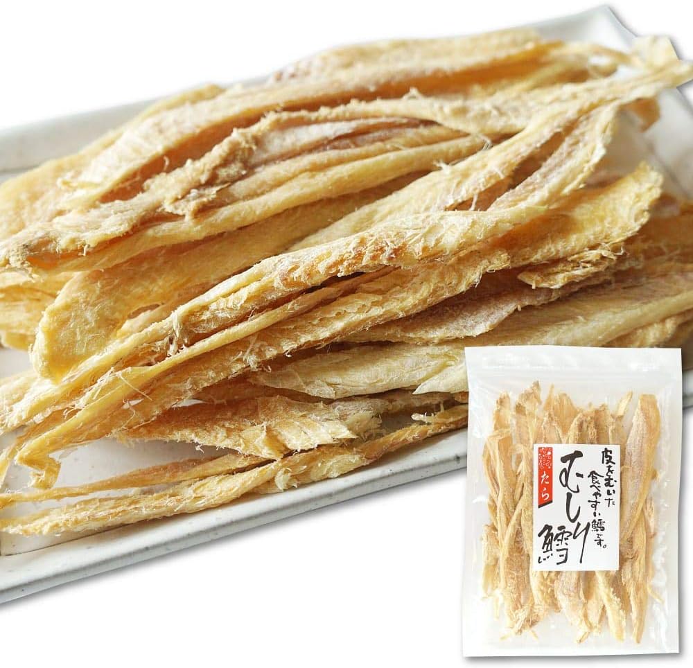 Amazon 珍味 おつまみ 干し むしり 鱈 100g タラ むき身 皮を剥いた 食べやすい マルユウ舘花商店 おつまみ 珍味 通販