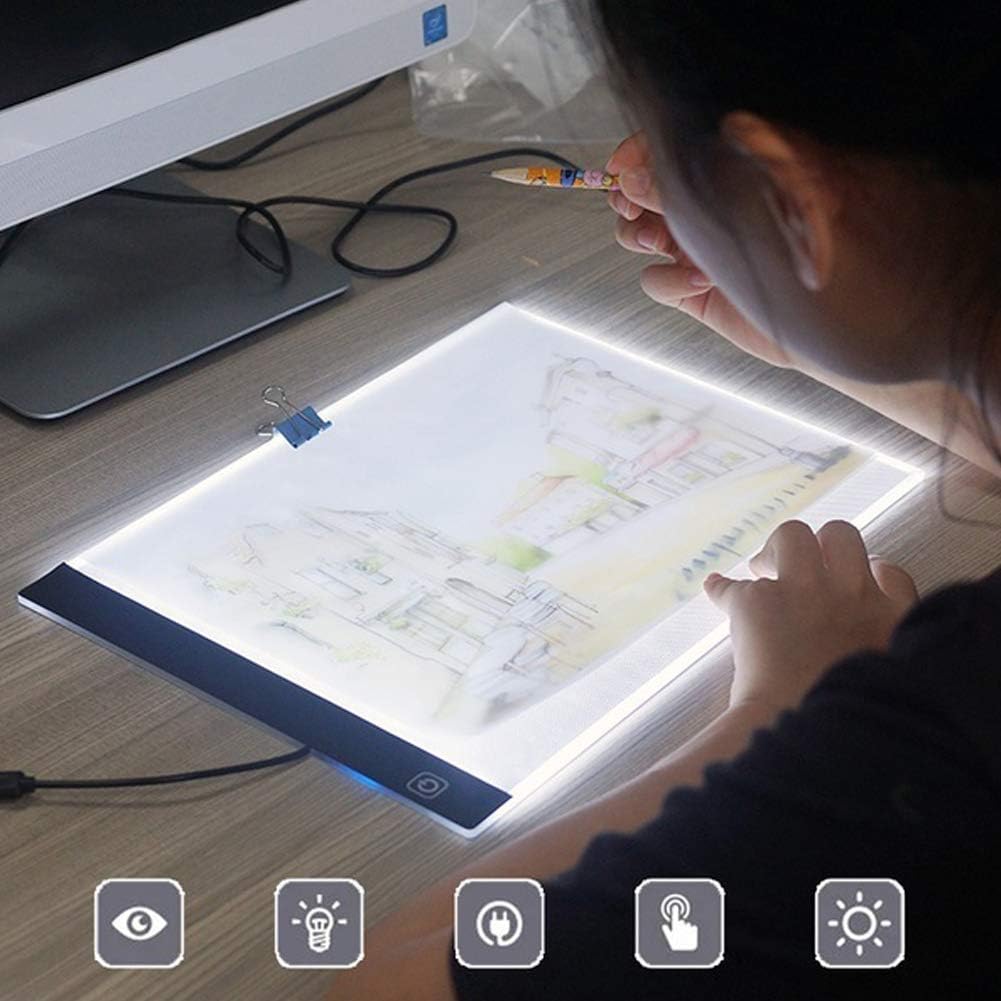 A4 LED Copy Station Drawing Copy Tracing Light Box USB Rechargeable Art Stencil Boards Tattoo Tracing Plat