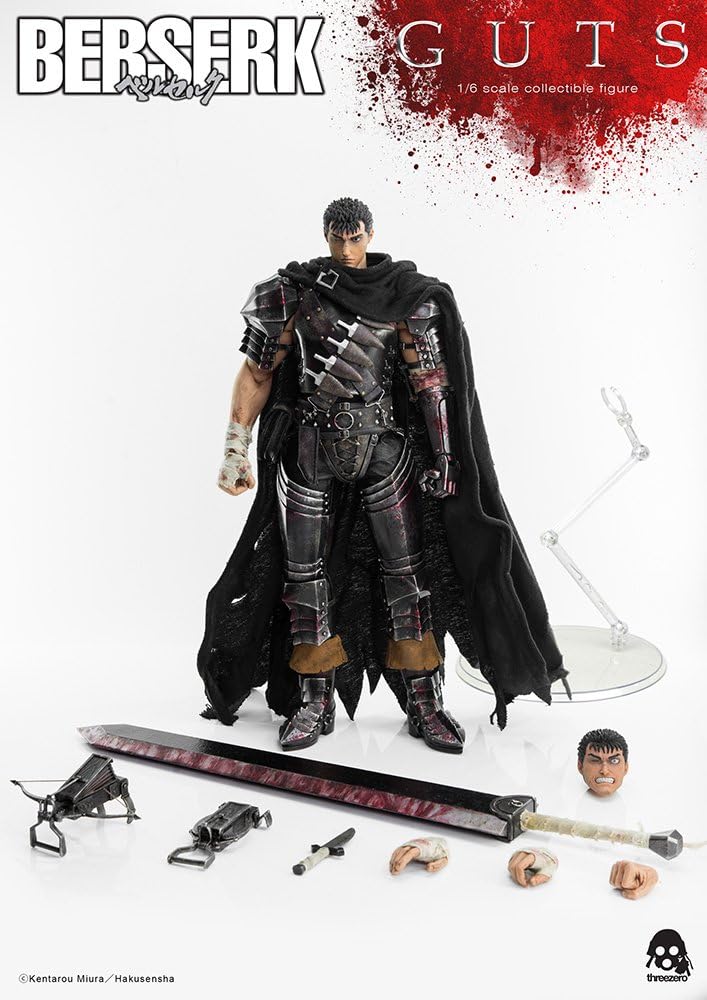 Amazon ベルセルク Guts Black Swordsman 1 6スケール Abs Pvc Pom製 塗装済み可動フィギュア フィギュア ドール 通販