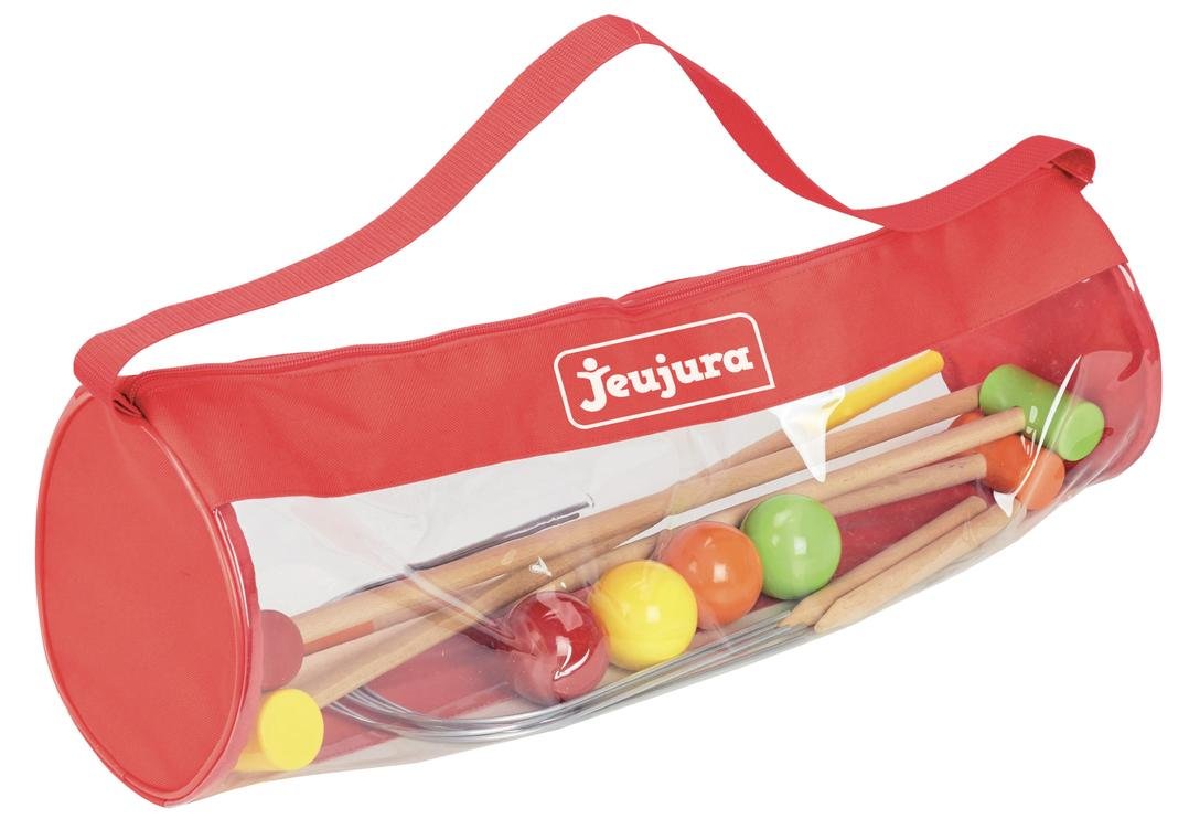 Jeujura JeujuraJ8603 Wooden Croquet Game for 4 Players with Bag
