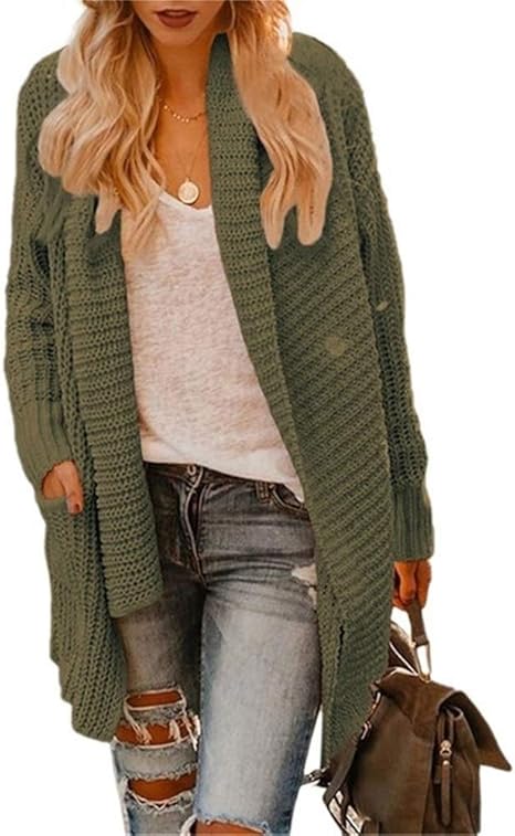 Amazon Co Jp Wazenku ファッションレディースニットセーター秋の暖かい厚手のゆるいカーディガンプラスサイズ 色 オレンジ サイズ Xxl ホーム キッチン