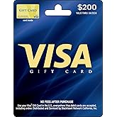 Visa Physical Gift Card $200 (plus $6.95 Purchase Fee)