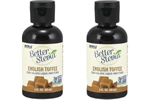 Now Foods Better Stevia Liquid Sweetener, English Toffee 2 fl oz (Pack of 2)