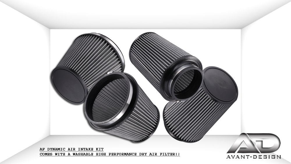 R&L Racing AF Dynamic Red Air Filter Intake System 20152017 for