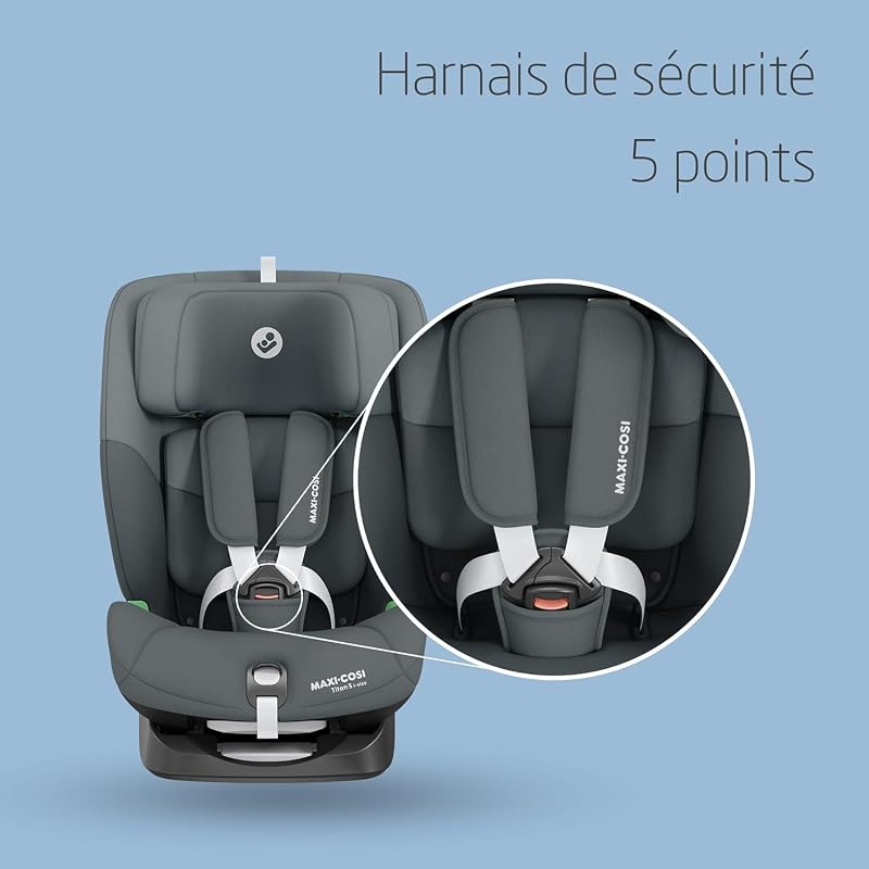 Titan S i-Size,Rehausseur Voiture ISOFIX,76–150 cm,Tonal Graphite