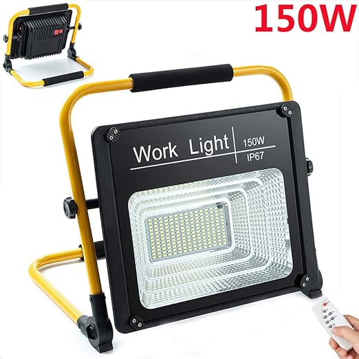150W LED Work Light Rechargeable Portable Flood Light Battery Powered