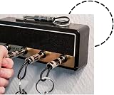 SIYIFEI 4 Pack Guitar Plug Keychain 6.35mm Mono Audio Plug Key Holder Zinc Alloy view 5