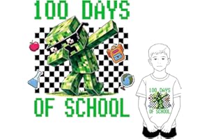 67+33 Days of School Transfer for T-Shirt 100 Days of School Funny Meme Vinyl Heat Transfer Iron on Patches Sticker for Cloth