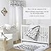 Black Cloud Print Fitted Crib Sheet - 100% Cotton Baby Boy and Girl Nursery and Toddler Bedding