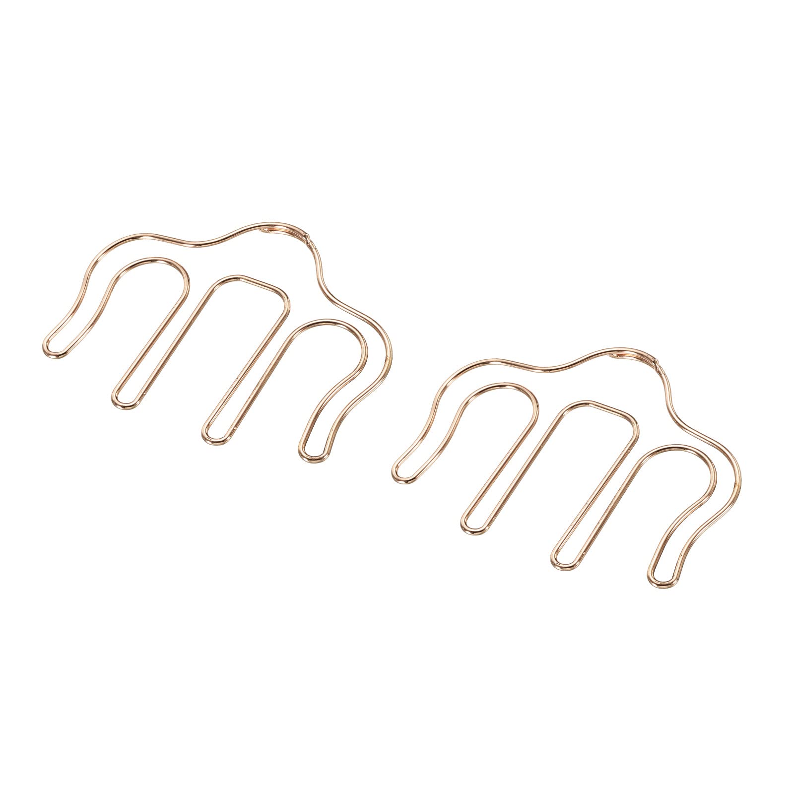 PATIKIL Metal Music Book Clip and Page Holder for Sheet Music Stands, Piano Sheet Music Holders Music Book Holder Rose Gold 3.7 x 2.7 Inch Pack of 2