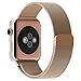 Apple Watch Band, with Unique Magnet Lock, JETech 38mm Milanese Loop Stainless Steel Bracelet Strap Band for Apple Watch 38mm All Models No Buckle Needed - Rose Gold