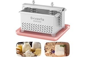 Stainless Steel Tofu Press & Paneer Maker – Heavy Duty Paneer press &Cheese Press for Homemade Tofu and Paneer – Dishwasher S