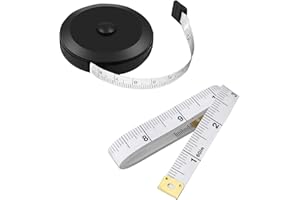 Body Measuring Tape,2 Pcs Sewing Measuring Tape,Body Tape Measure,Dual Sided Retractable Ruler Used for Body Measure Ment,Sew