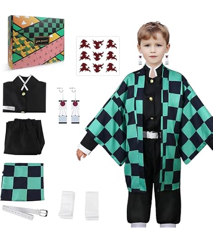 Kochou Shinobu Suit, 150 Cm  Demon Slayer Cosplay Per Bambini Kamado Nezuko Tanjiro Kimono Robes Costume~p127009155