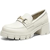 DREAM PAIRS Women's Platform Chunky Loafers