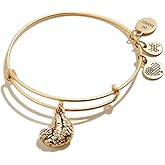 Alex and Ani Animal Guide Expandable Bangle for Women, Sloth Charm, Rafaelian Finish, 2 to 3.5 in