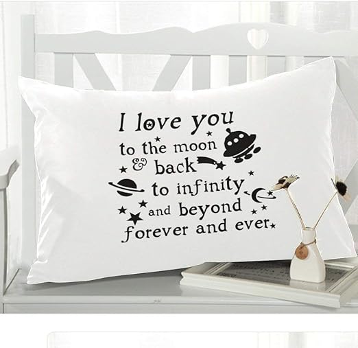 Amazon Com Wece Romantic Quotes I Love You To The Moon And Back