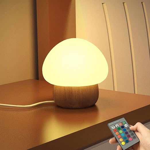 title=Luce notturna per i bambini, NNIUK Lampada a fungo a LED Silicone Con