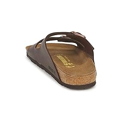 Birkenstock Men's Mules Sandals, Dark Brown, 8 Narrow