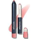 TRE'STIQUE Prime And Shine Lip Crayon, Refillable Shiny Lipstick With Built-in Lip Primer, Clean Beauty Makeup, Lipstick For Women, 2-in-1 Glossy and Primer