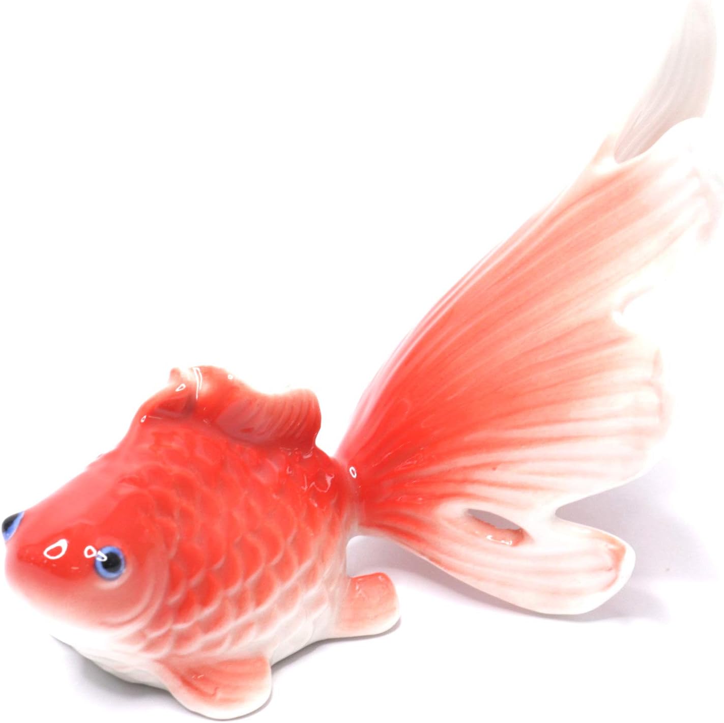Amazon 金魚 オブジェ 陶器製 置物 ペア 黒 赤 おしゃれ かわいい リアル 置物 オブジェ オンライン通販