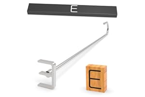 PKPKAUT 1 1/4" Steak Branding Irons Personalized for Steak, Buns, Wood & Leather | Personalized Stainless Steel BBQ Brander | Branding Stick with Gift Box | 12" Hand-Forged Handle (Alphabet E)