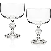 HISTORY COMPANY City of Paris Crystal Champagne Cocktail Coupe – 1920s Paris–Inspired, 2-Piece Set for Champagne & Classic Cocktails (Gift Box Collection)