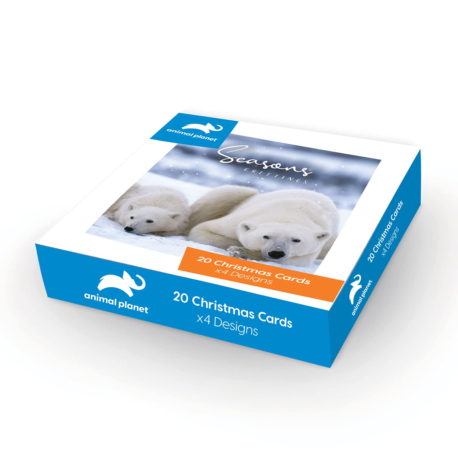 Official Animal Planet Box Christmas Cards, 20 Cards/ 4 Designs