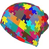 Skull Beanie Hat Baggy Slouchy Skull Chemo Beanies Cap Stretch Scarf Head Wrap Hip Hop Hats for Men Women Winter