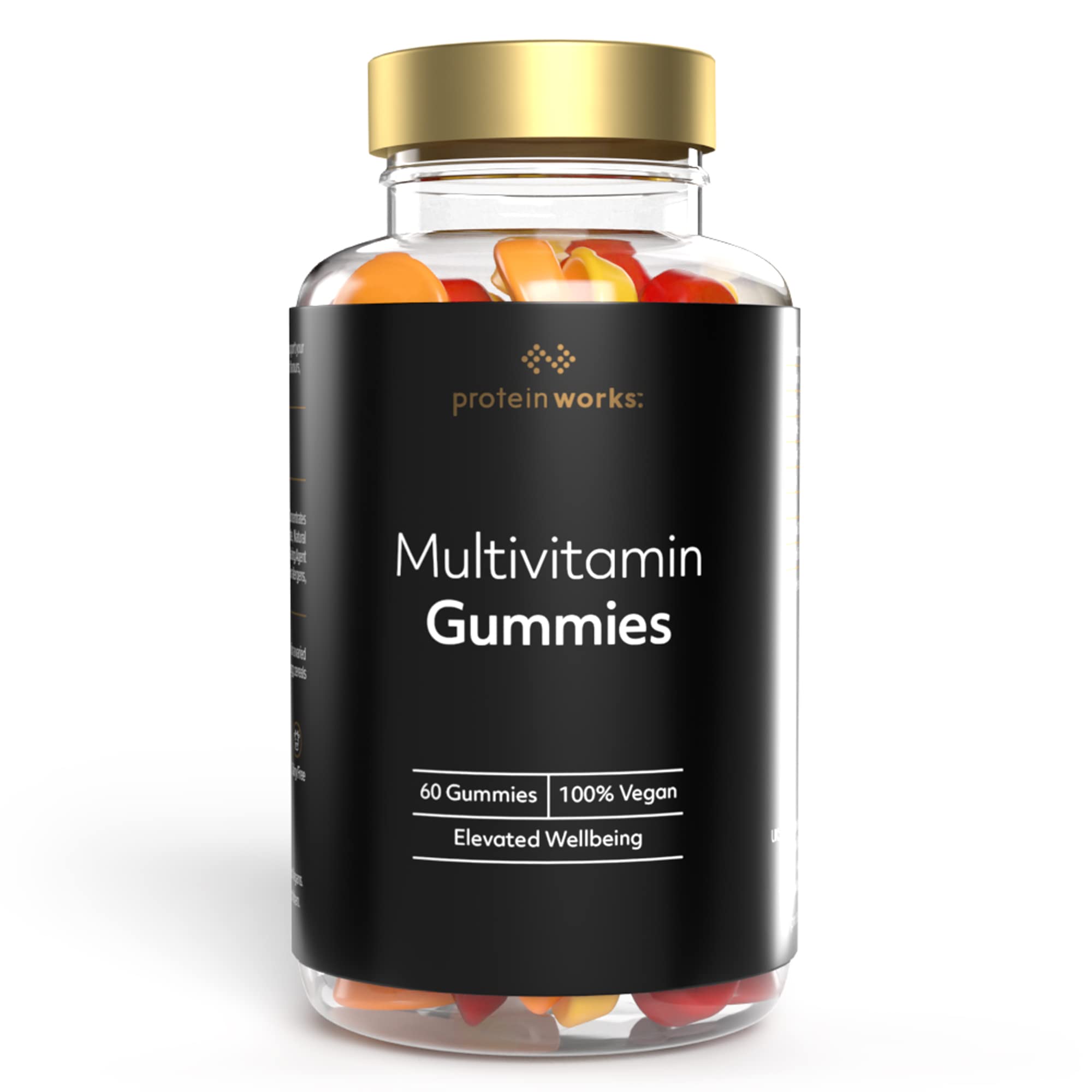 THE PROTEIN WORKS Multivitamin Gummies | Chewable Vitamins | Vitamin B12, C, D, E & B6 | Biotin | Mixed Fruits | 1 Month Supply