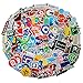 108 Pcs Hackers IT Logo Waterproof Stickers - Programming Language Series Stickers for Luggage Skateboard Laptop Luggage Suitcase Book Covers etc (Software Logo)