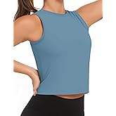 AURUZA Ice Silk Workout Tank Tops for Women Gym Womens Athletic Tops Loose Fit Running Tank Sleeveless Cool Sun Protection