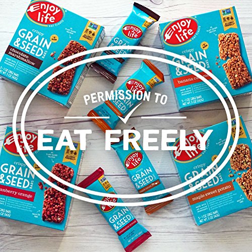 Enjoy Life Grain & Seed Bars, Soy-free, Nut-free, Gluten-free, Dairy-free, Non-GMO, Vegan, Banana Caramel, 1 Ounce Bars (30 Bars)