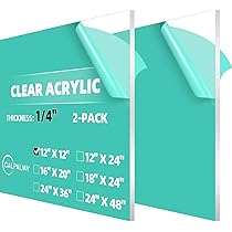 Falken Design Clear Acrylic Sheet - 12 X 36 Inches, 1/8 Inch Thick, Plexiglass For DIY Projects, Crafting, Signage - View #7