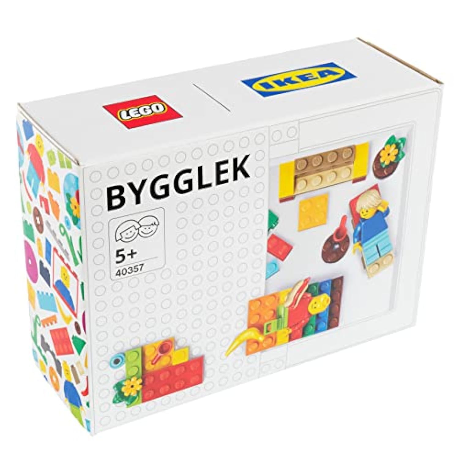 Ikea BYGGLEK 201-Piece LEGO® Brick Set with Figures, Mixed Colours, 204.368.88
