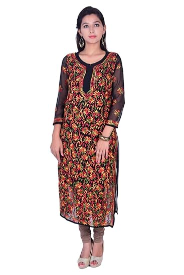 georgette chikan kurtis