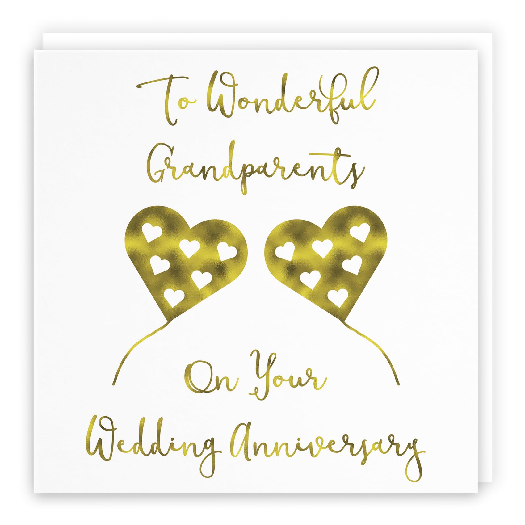 Hunts England - Grandparents Anniversary Card - To Wonderful Grandparents - On Your Wedding Anniversary - Milano Collection — image 1
