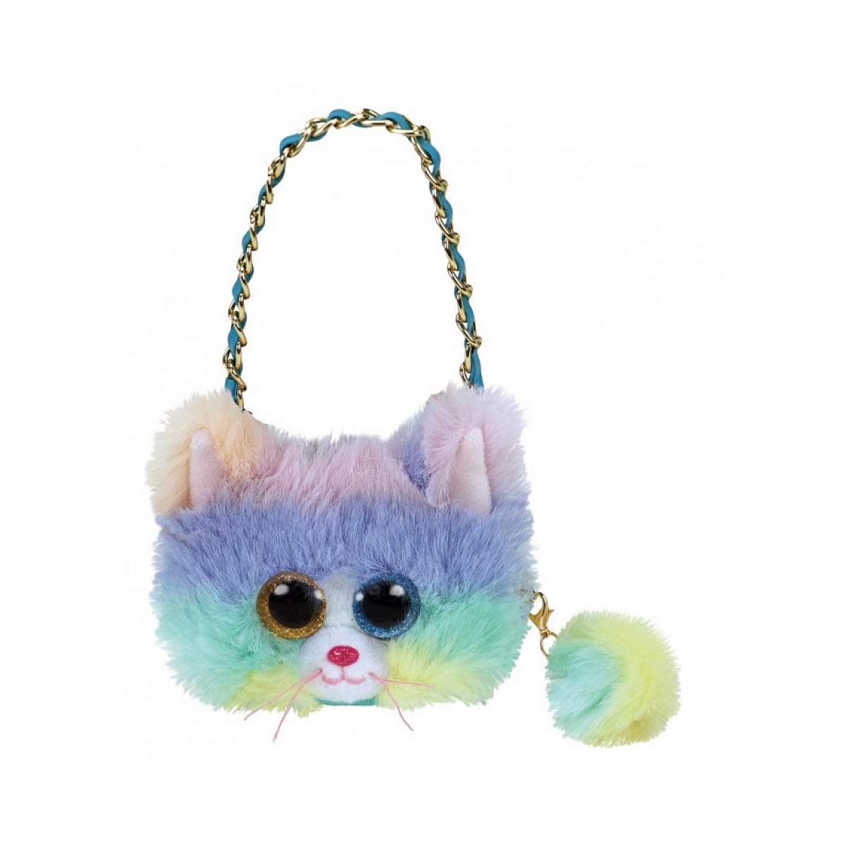 Ty Unisex Kids Pochette Porte Monnaie Peluche 10cm - Heather Le Chat Pouch, Multicolour, S UK