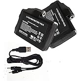 BDBDQM 7.4V 5000mAh Li-Polymer Rechargeable Battery Pack, Replacement Set for Heated Gloves, Socks, Vest, Jacket, Hand Muff with Charger (7.4V 5000mAh)