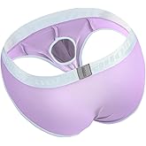 ZONBAILON Men's Briefs Dual Pouch Ice Silk Underwear Open-fly Breathable Sexy Panties