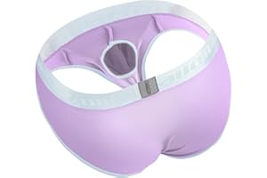 ZONBAILON Men's Briefs Dual Pouch Ice Silk Underwear See Through Thin Breathable Sexy Panties