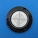 50x9mm High Accuracy Bulls-eye Level Bubble Spirit Level Rv Black With Mounting Holes (single)