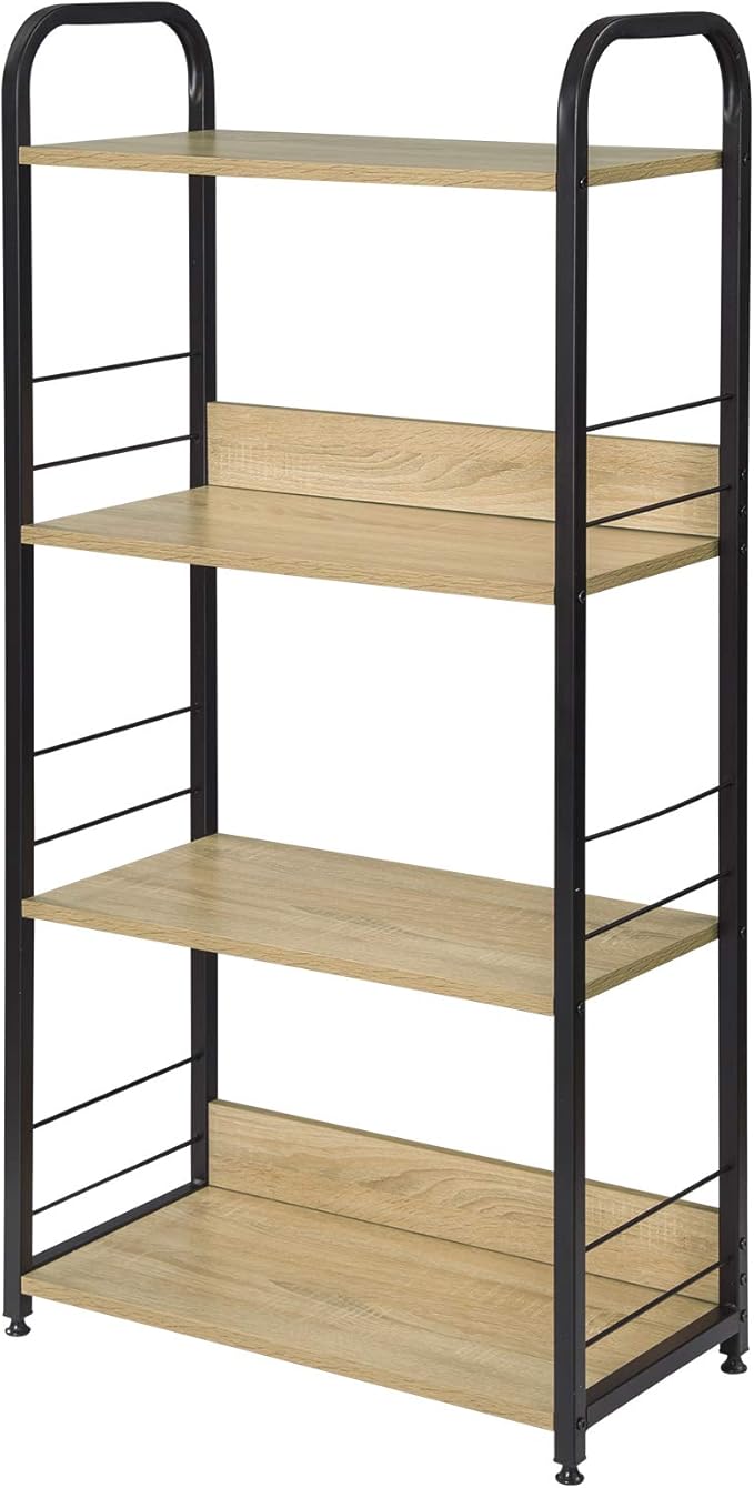 EUGAD Standing Shelf Unit Bookcase Living Room Storage Rack Utility