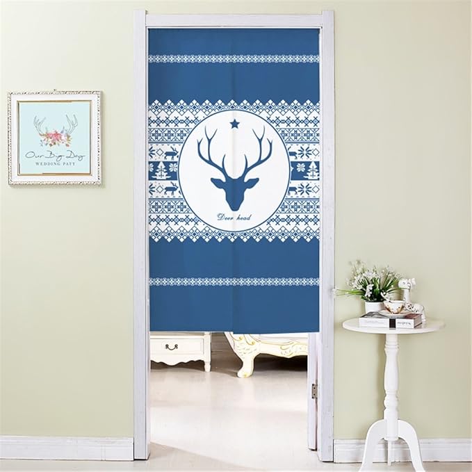 Insun Modern Linen Doorway Curtain Noren Divider Doorway Curtain