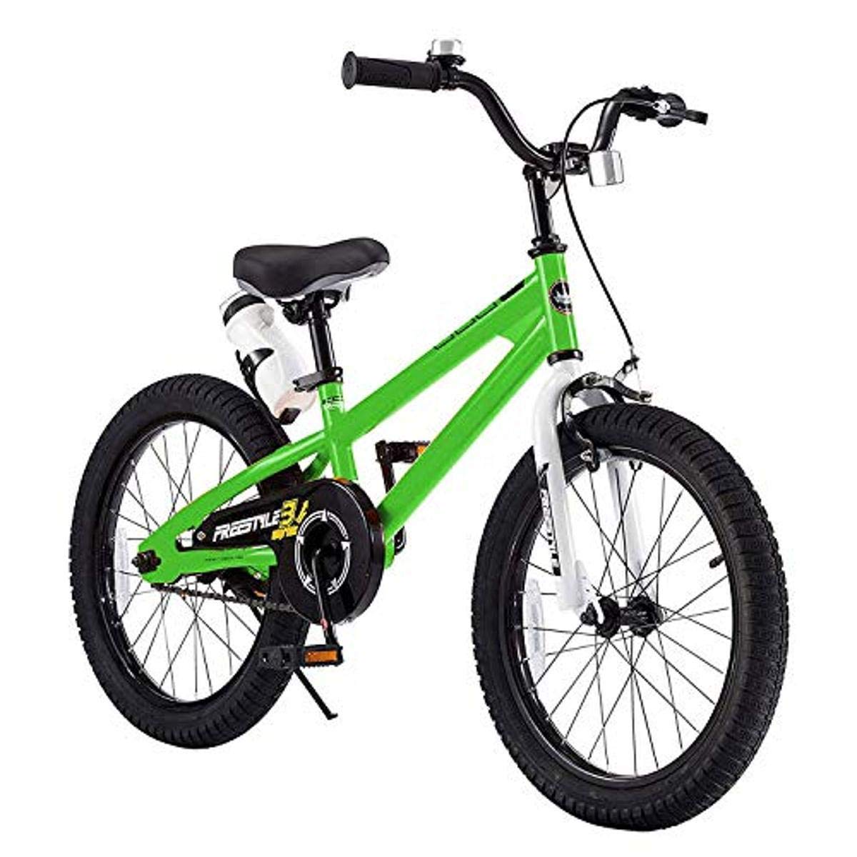 RoyalBaby Kids Bike Boys Girls Freestyle Bicycle 12 14 16 Inch with Training Wheels, 16 18 20