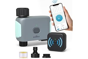 SZFZMZ Sprinkler Timer WiFi Water Timer, Smart Garden Hose Watering Timer, Automatic Irrigation System Controller with Wi-Fi Hub Plug, Valve, APP & Voice Control, Automatic Rain Delay