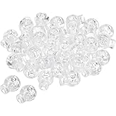 PATIKIL Cord Locks, 100 Pack Ball Spring Toggle Stopper for Drawstring Bag Shoelaces, Translucent